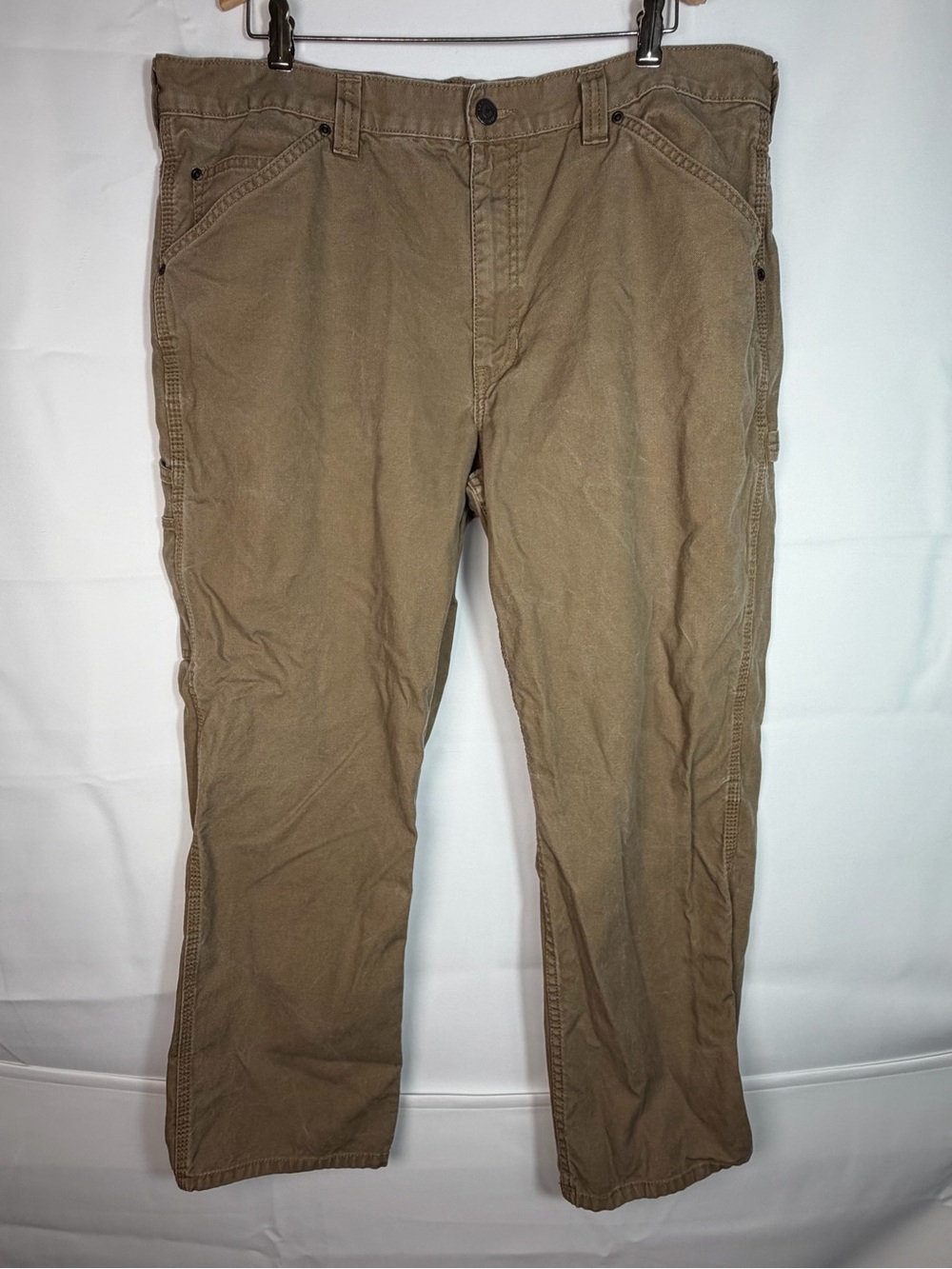 C.E. Schmidt Workwear Men's Canvas Carpenter Pants Tan Size 40 x 30 Utility Work